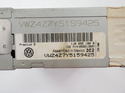 Premium 5 Radio Head Unit VW Jetta Golf Cabrio Passat MK4 B5 OEM - 1J0 035 180 B