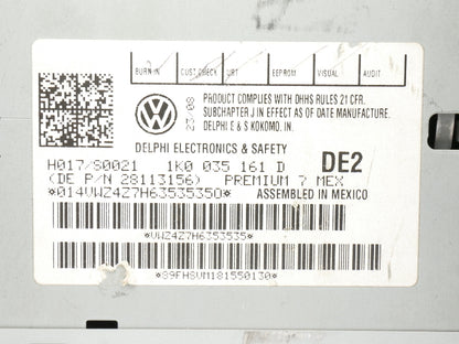 Premium 7 Radio CD Player 06-10 VW Jetta Rabbit MK5 Head Unit OEM 1K0 035 161 D