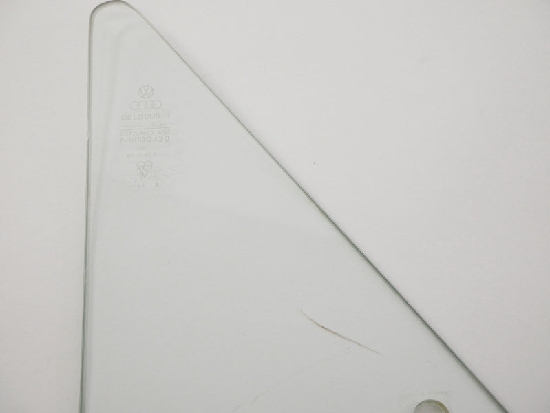 LH Door Vent Quarter Side Window Glass & Latch 80-91 VW Vanagon T3 Clear - OEM