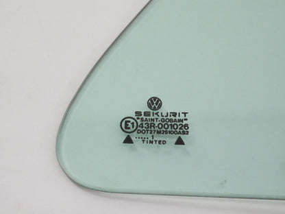 LH Door Vent Quarter Side Window Glass & Latch 80-91 VW Vanagon T3 - Genuine -
