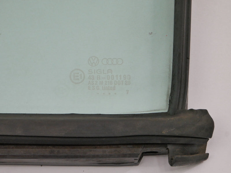 LH Front Door Corner Window Side Exterior Glass & Seal 83-88 VW Quantum