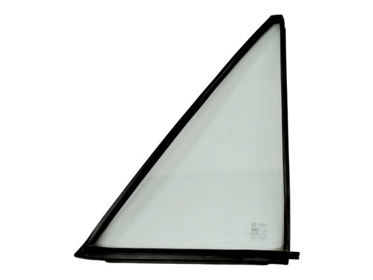 RH Rear Door Corner Window Exterior Glass & Seal 74-81 VW Dasher & Audi Fox