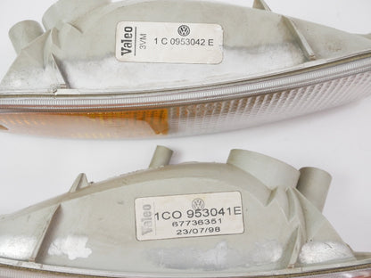 Front Turn Signal Bumper Light Lamps Set 98-03 VW Beetle - 1C0 953 041 / 042 E