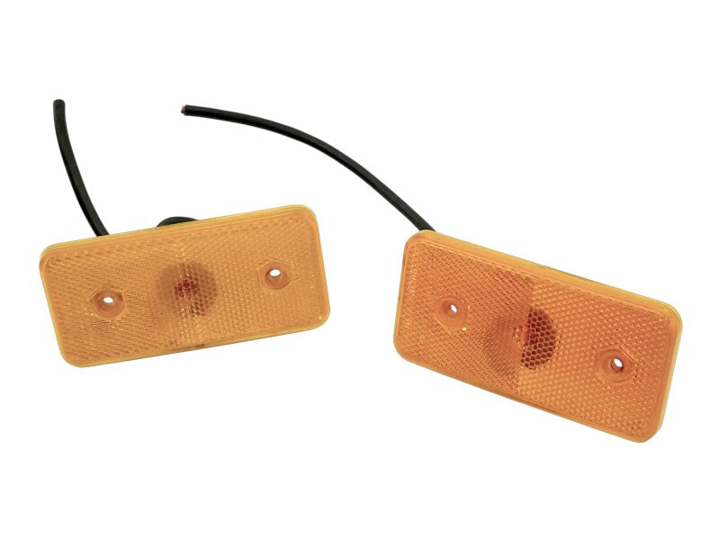 2x Fender Side Marker Light Lamp VW Rabbit MK1 Cabriolet Dasher . 321 945 051 A