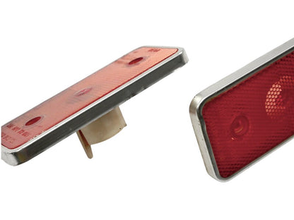 2x Chrome Trim Rear Side Marker Light 75-80 VW Rabbit Scirocco Mk1 - 321 945 061