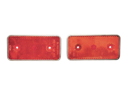 2x Chrome Trim Rear Side Marker Light 75-80 VW Rabbit Scirocco Mk1 - 321 945 061