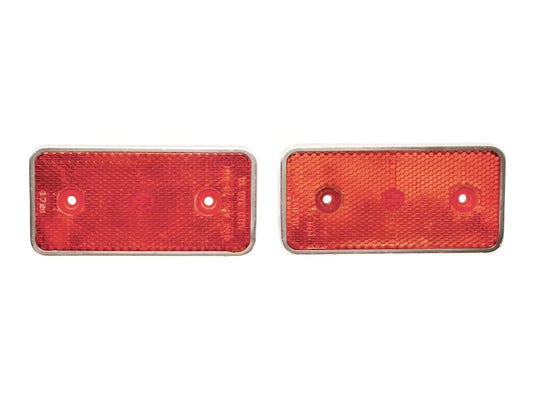 2x Chrome Trim Rear Side Marker Light 75-80 VW Rabbit Scirocco Mk1 - 321 945 061