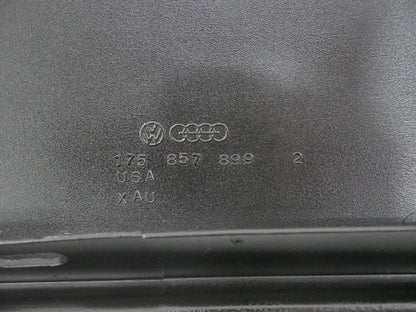 LH Lower Dash Cover Panel 81-84 VW Rabbit Pickup Mk1 - Black - OEM - 175 857 899
