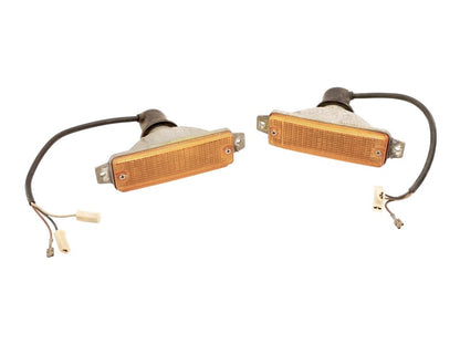 Front Bumper Turn Signal Lights VW Rabbit Cabriolet MK1 Fox OEM - 171 953 155 A