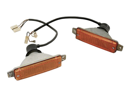 Front Bumper Turn Signal Lights VW Rabbit Cabriolet MK1 Fox OEM ~ 171 953 155