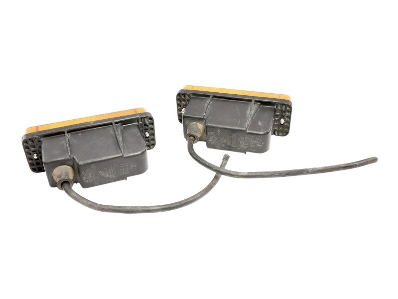 Front Bumper Turn Signal Light Set 80-84 VW Jetta MK1 - Hella - 161 953 049 A