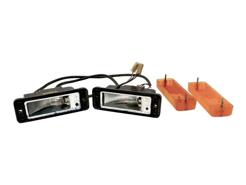 Front Bumper Turn Signal Light Set 80-84 VW Jetta MK1 OEM Hella - 161 953 049 A