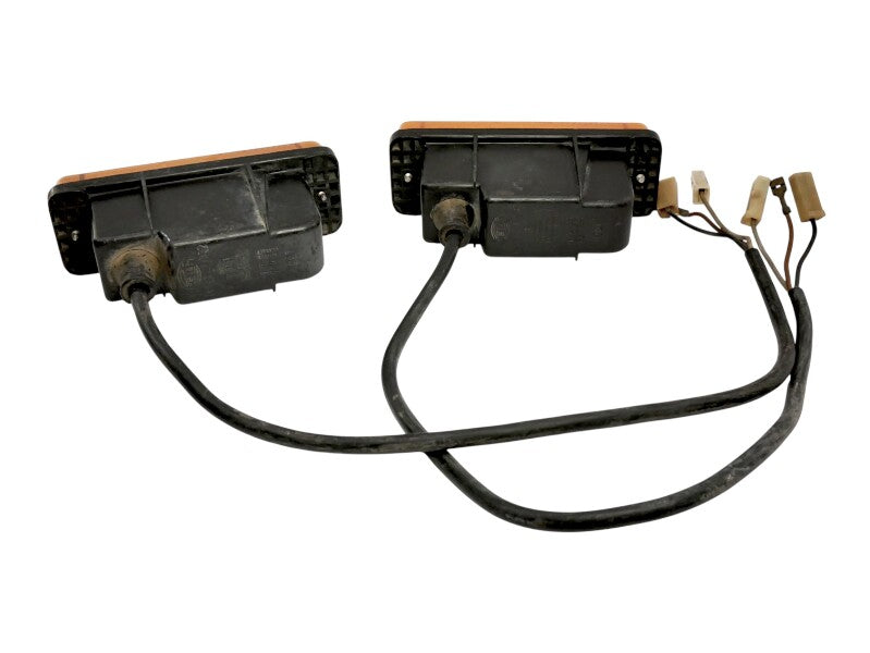 Front Bumper Turn Signal Light Set 80-84 VW Jetta MK1 OEM Hella - 161 953 049 A
