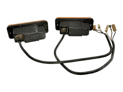 Front Bumper Turn Signal Light Set 80-84 VW Jetta MK1 OEM Hella - 161 953 049 A