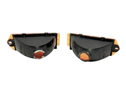 Turn Signal Lamp Lens Set 85-88 VW Golf MK2 Small Bumper - Genuine - 176 953 041