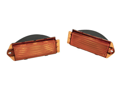 Turn Signal Lamp Lens Set 85-88 VW Golf MK2 Small Bumper - Genuine - 176 953 041