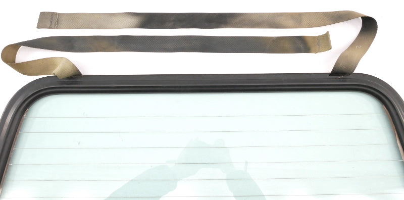 Convertible Top Rear Back Window Glass & Metal Frame 80-93 VW Rabbit Cabriolet -