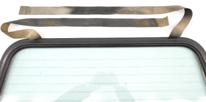 Convertible Top Rear Back Window Glass & Metal Frame 80-93 VW Rabbit Cabriolet -