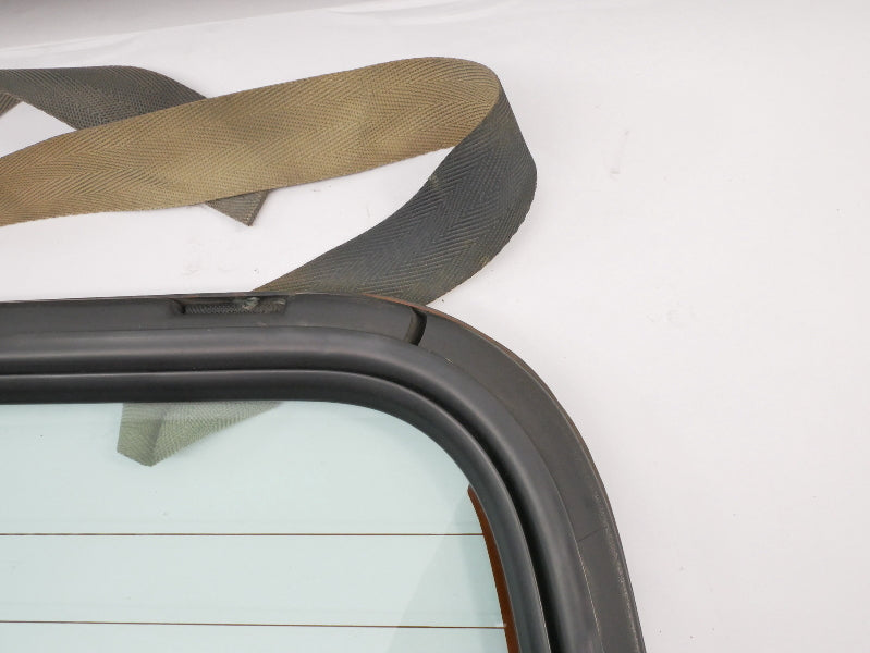 Convertible Top Rear Back Window Glass & Metal Frame 80-93 VW Rabbit Cabriolet -