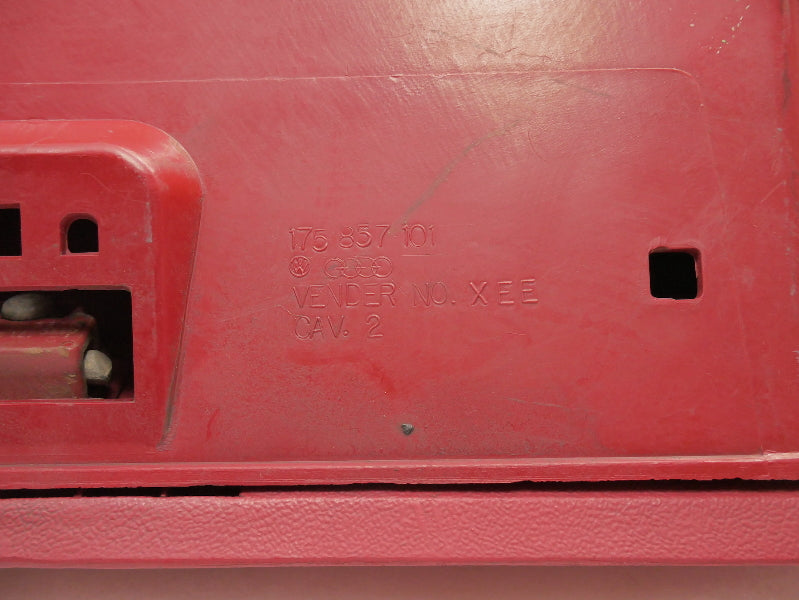 Early Glovebox Glove Box 75-80 VW Rabbit MK1 - Lipstick Red - OEM - 175 857 101
