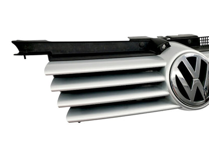 Upper Grill Grille 99-05 VW Jetta MK4 LA7W Reflex Silver Genuine - 1J5 853 655 A