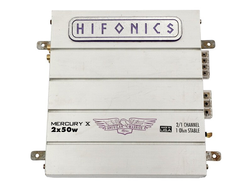 Hifonics 2x50w Amp Amplifier Mercury X American Warrior