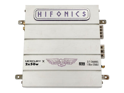 Hifonics 2x50w Amp Amplifier Mercury X American Warrior