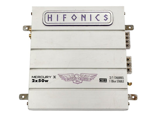 Hifonics 2x50w Amp Amplifier Mercury X American Warrior