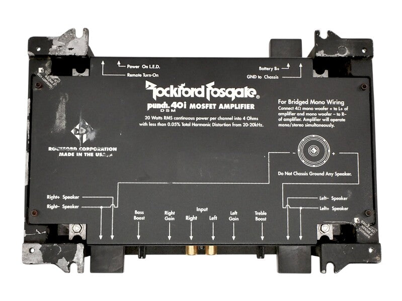Rockford Fosgate Amp Amplifier Punch 40i DSM Mosfet