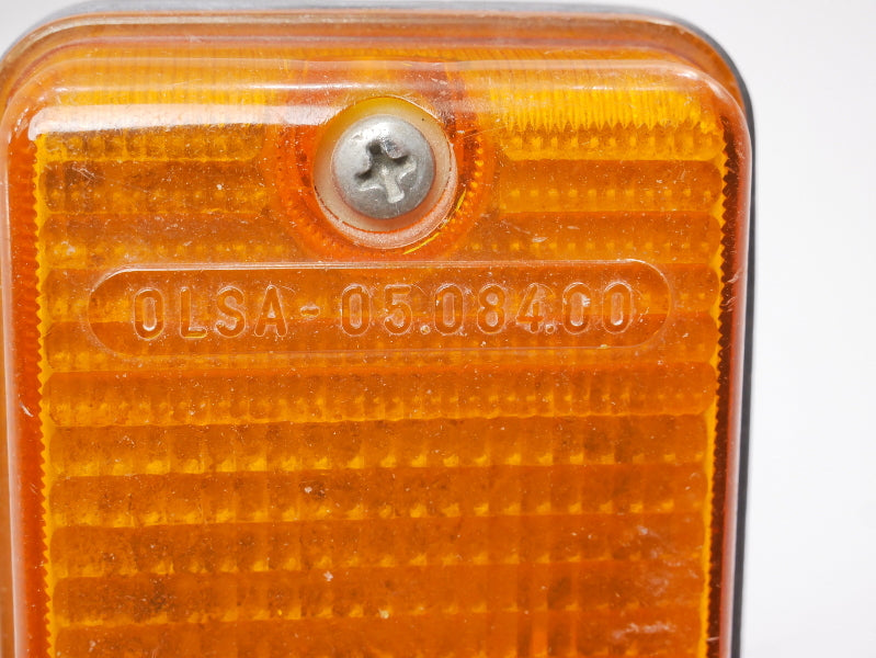 LH Turn Signal Bumper Light Lamp Lens 80-82 Fiat 124 - Genuine - 05.084.01