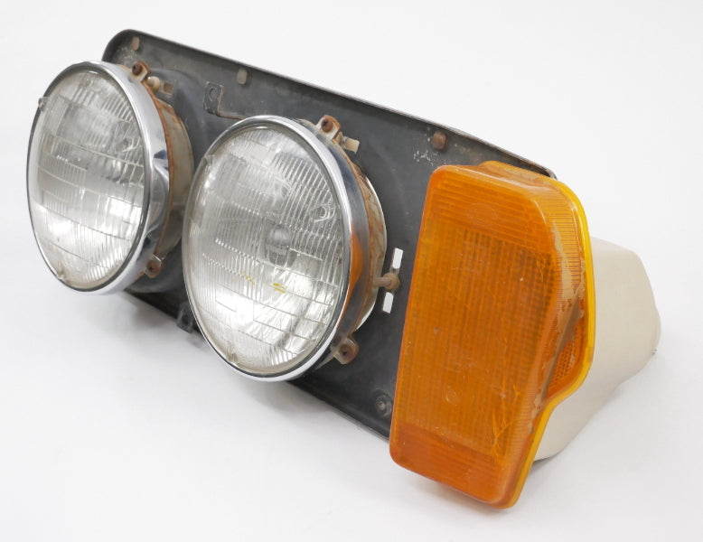 LH Headlight Head Light Lamp & Turn Signal 75-77 VW Scirocco MK1 Early - Genuine