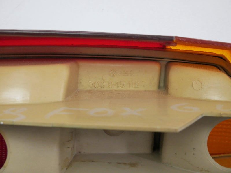 RH Taillight Tail Light & Bulb Tray 87-90 VW Fox Wagon ~ Genuine ~ 309 945 112