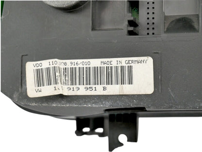 Gauge Cluster Speedometer 1999 99 VW Jetta Golf MK4 - 2.0 MT - 1J0 919 951 B