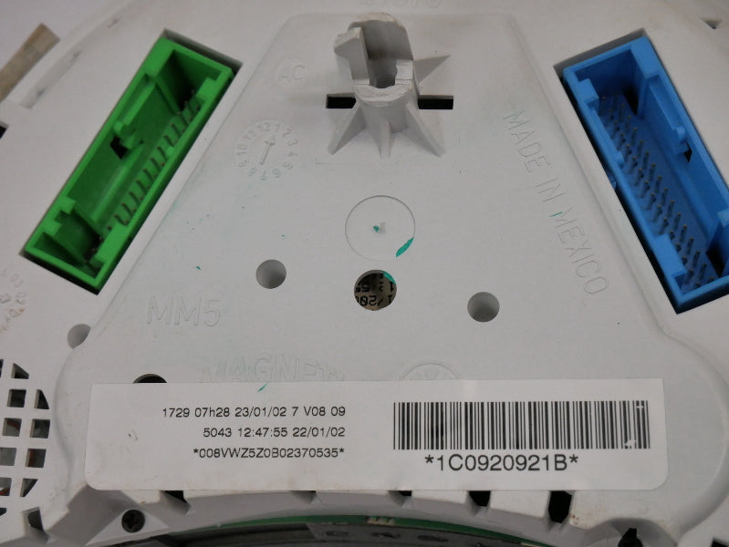 Gauge Instrument Cluster 2002-2003 VW Beetle TDI Auto Speedometer 1C0 920 921 B