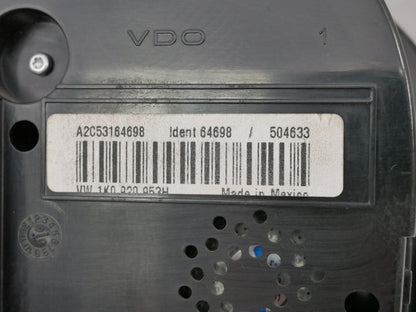98K Gauge Cluster 2007 VW Jetta Rabbit MK5 2.5 Sedan Speedometer - 1K0 920 953 H