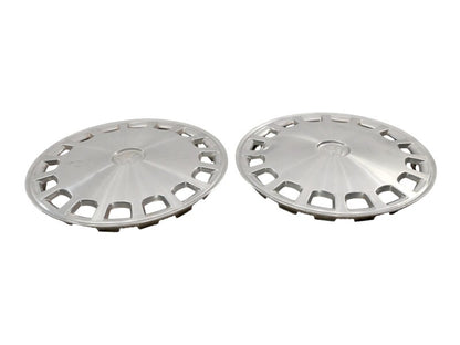 2x Metal 13" Hub Cap Wheel Cover VW Jetta Golf Rabbit Pickup Mk1 MK2 - Genuine -