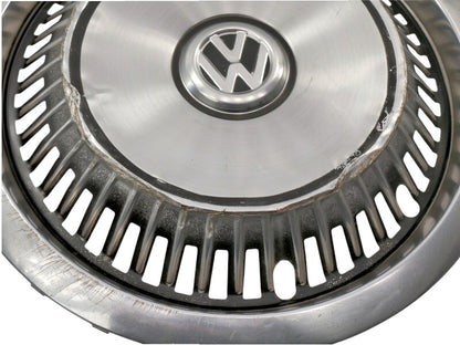 2x Genuine VW Metal 13" Hub Cap Wheel Covers VW Jetta Golf GTI Rabbit Mk1 MK2 ~