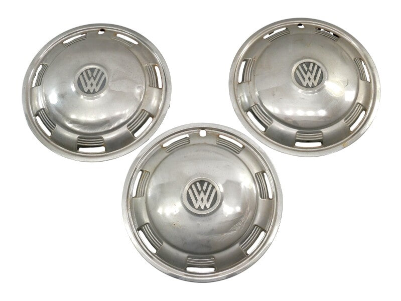 3x Vintage 15" Hub Cap Wheel Cover Set VW Beetle Bus Bug Ghia Aircooled Del-Met