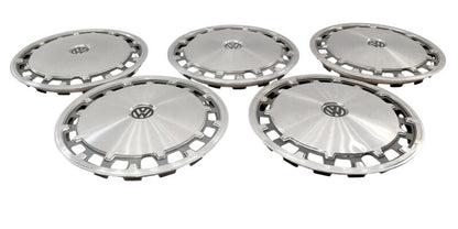 5x Metal 13" Hub Cap Wheel Cover VW Jetta Golf Rabbit Pickup Mk1 MK2 - Genuine