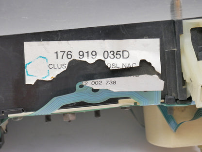 Gauge Cluster Speedometer 85-89 VW Jetta Golf MK2 Diesel CE1 - 176 919 035 D