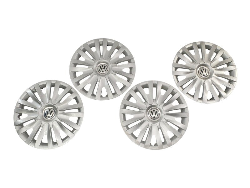 Set of 15" Hub Cap Wheel Covers 10-14 VW Golf MK6 - Genuine OEM - 5K0 601 147 F