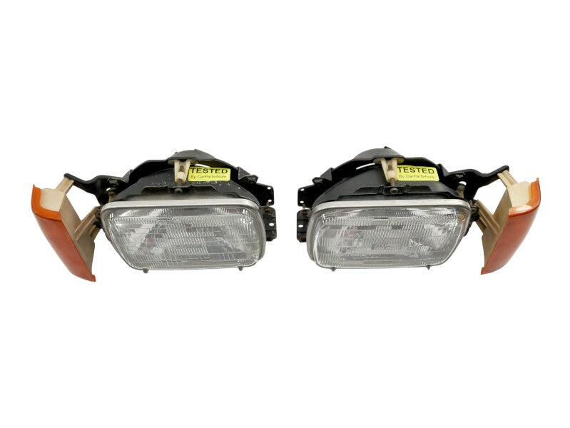 Headlight Head Light Lamp Bucket Set 87-90 VW Fox ~ OEM ~ 307.941.007.2 & 008.2