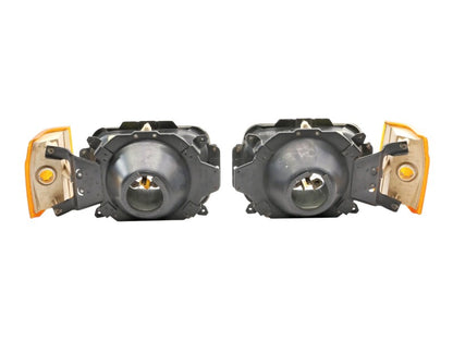 Headlight Head Light Lamp Bucket Set 87-90 VW Fox ~ OEM ~ 307.941.007.2 & 008.2