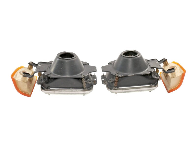 Headlight Head Light Lamp Bucket Set 87-90 VW Fox ~ OEM ~ 307.941.007.2 & 008.2