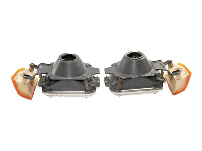 Headlight Head Light Lamp Bucket Set 87-90 VW Fox ~ OEM ~ 307.941.007.2 & 008.2
