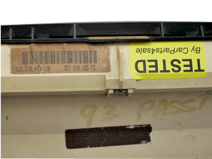 53k Miles Gauge Cluster Speedometer 92-94 VW Passat B3 VR6 Auto - 357 919 035 FQ