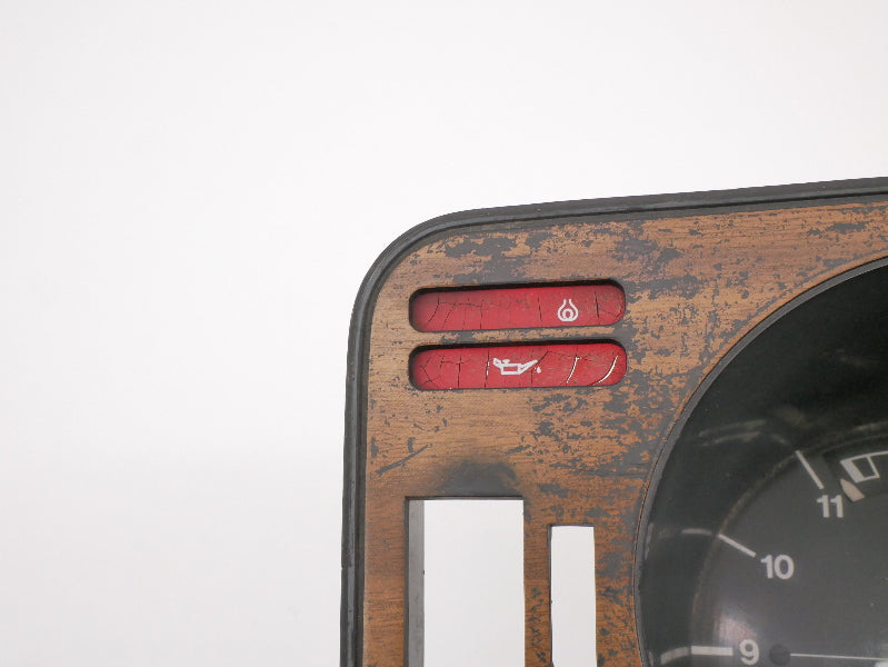 Wood Dash Trim Gauge Cluster Clock 75-80 VW Rabbit MK1 Diesel VDO Fuel Temp