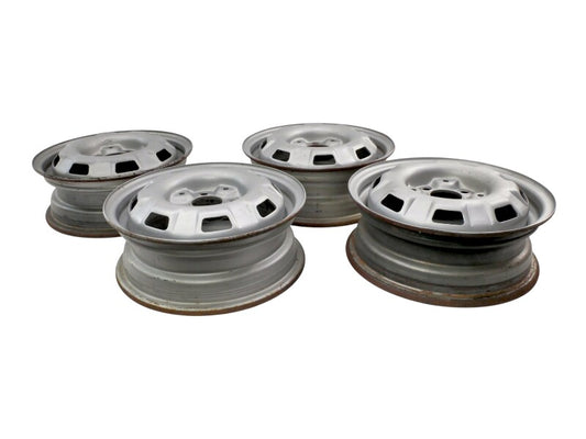 13" Steel Wheel Rim Set 75-84 VW Jetta Rabbit Pickup MK1 4x100 ~ 175 601 025 B