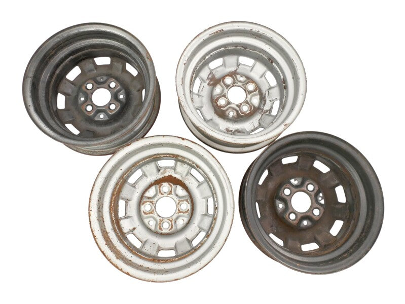 13" Steel Wheel Rim Set 75-84 VW Jetta Rabbit Pickup MK1 4x100 ~ 175 601 025 B