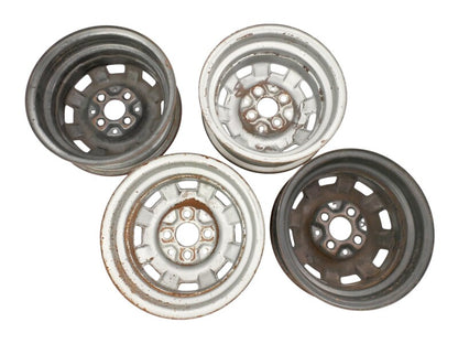 13" Steel Wheel Rim Set 75-84 VW Jetta Rabbit Pickup MK1 4x100 ~ 175 601 025 B